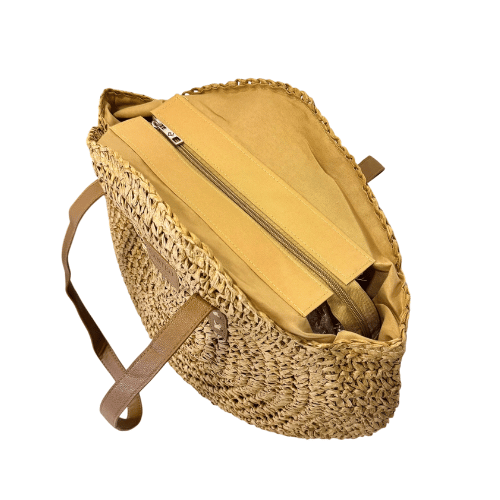 Bolso de Rafia con cierre