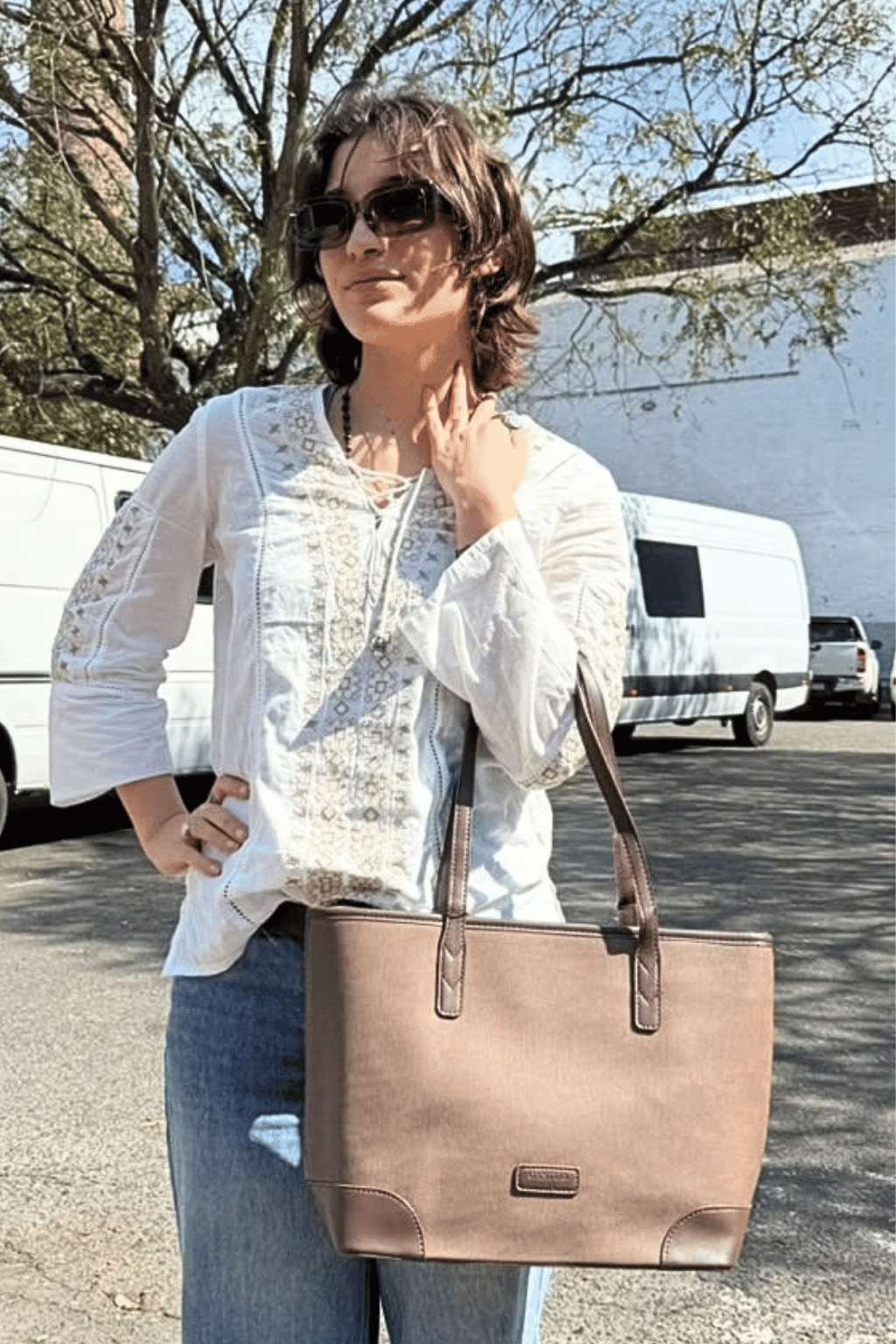 Cartera cuero pu
