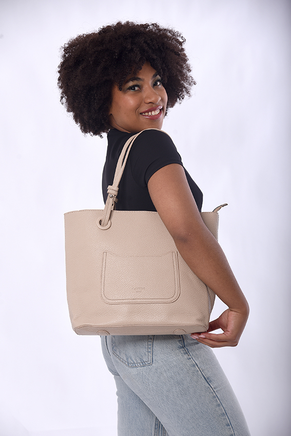 Cartera cuero pu con cierre